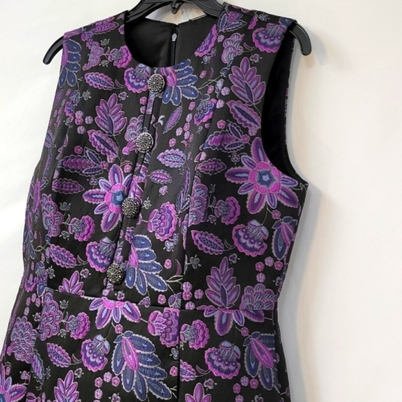 𝅺Elie Tahari Louisa Sleeveless Jacquard Dress - Picture 17 of 17
